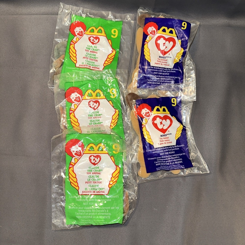 Lot Of 90+ Ty McDonalds Beanie Babies 1999 2000 NEW Unopened + Happy Meal Bags - Picture 10 of 16
